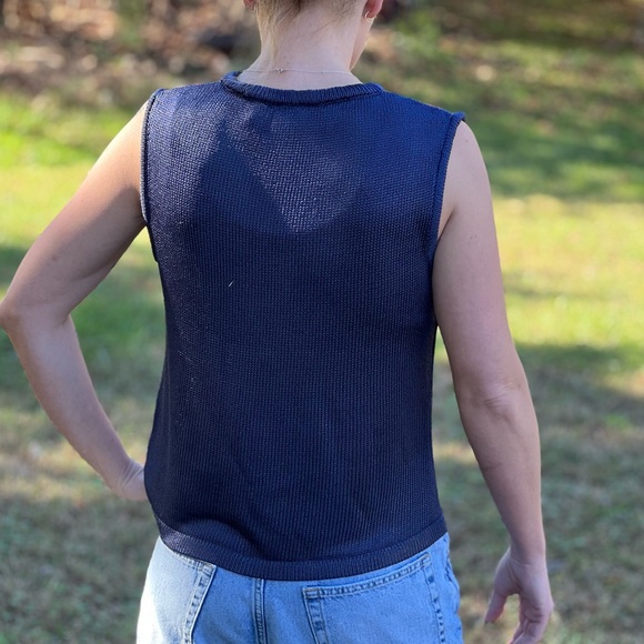 Fendi Linen Blend Knit Academia Sweater Size 4 - Picture 3 of 3